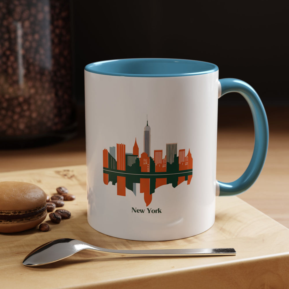 Celebrate New York City’s energy with this durable ceramic New York mug. Its vibrant design highlights the city’s iconic spirit, making it microwave-safe, dishwasher-friendly, and a meaningful keepsake.