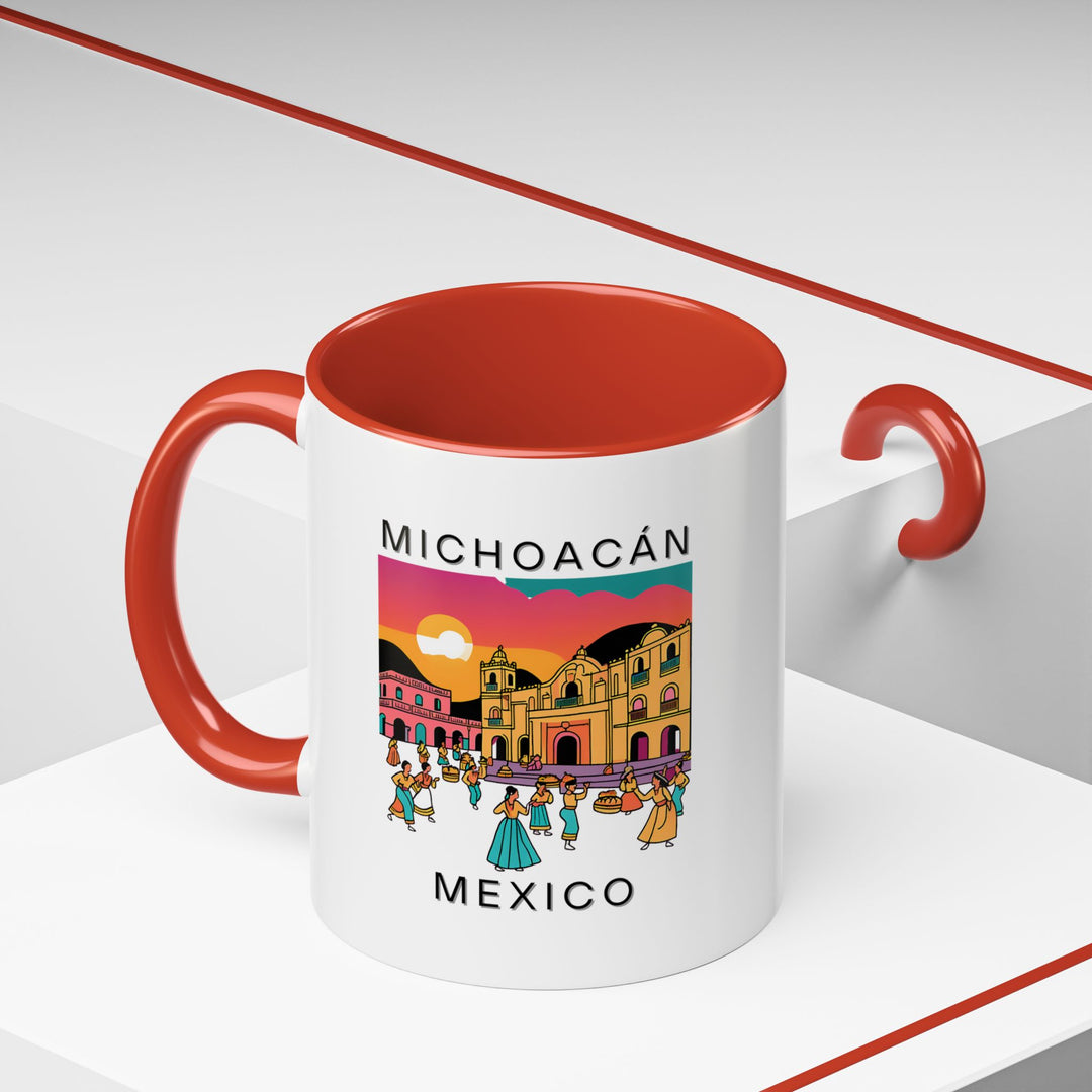 Bring the spirit of Michoacán into your home with this stunning coffee mug. Featuring intricate artwork inspired by the beauty of the region, this mug is perfect for everyday use. Dishwasher and microwave safe for ease of care.