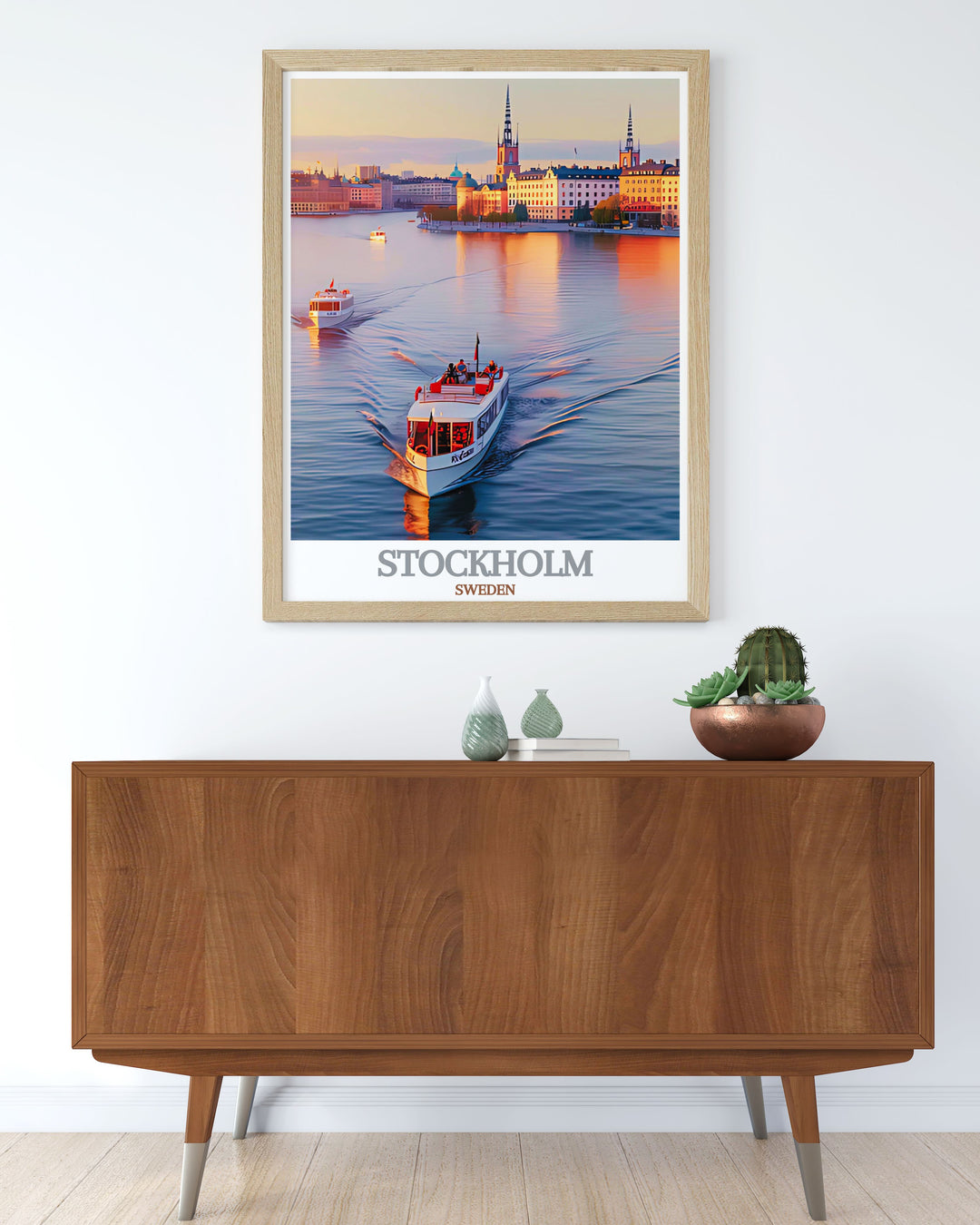 Celebrate the beauty of Stockholm with our Riddarfjarden art print a stunning representation of the citys picturesque location perfect for adding elegance to your living room decor or as a unique and memorable gift for any occasion