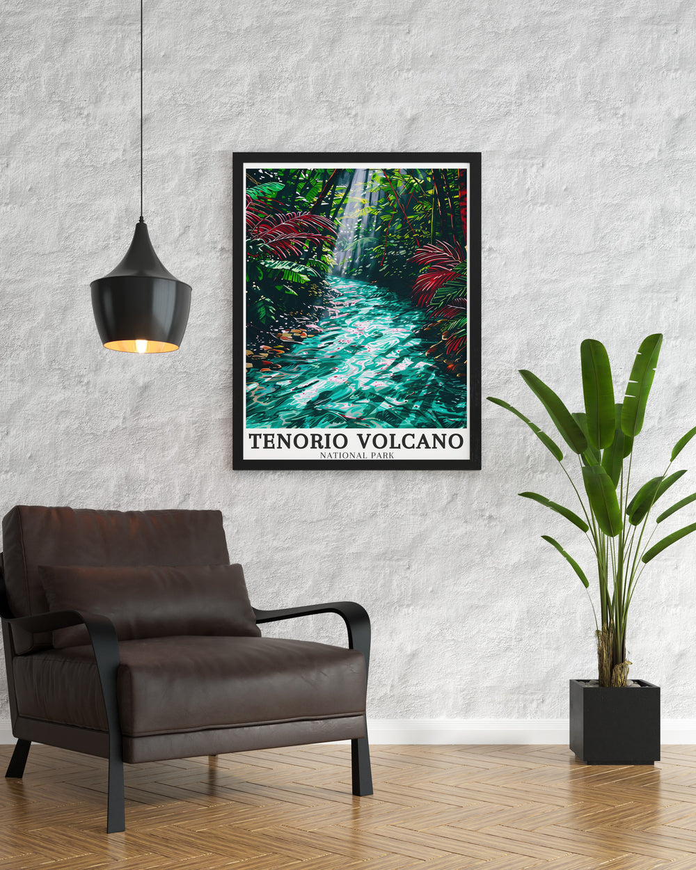 Detailed Tenorio Volcano Poster Print with vivid imagery of Costa Ricas dramatic volcanic landscape perfect for enhancing any space with natural beauty and making thoughtful gifts.