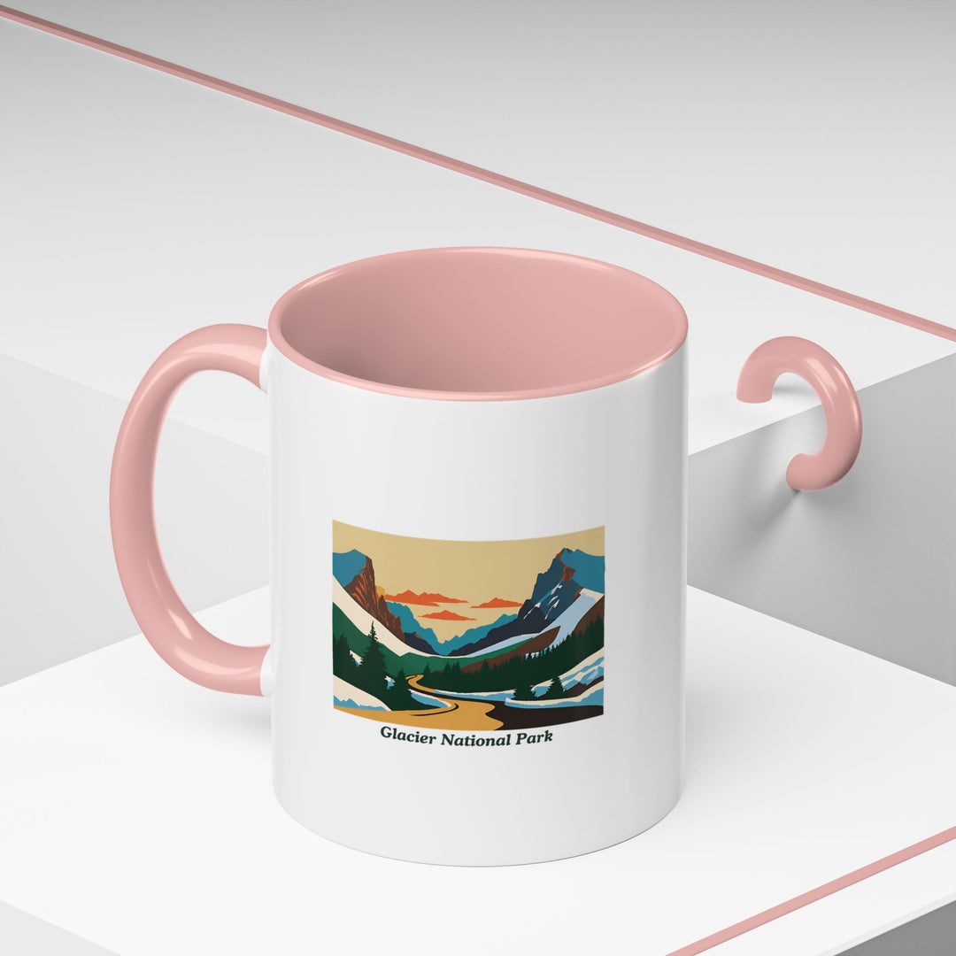 A beautifully designed Glacier National Park Mug showcasing intricate artwork inspired by the park’s breathtaking views. This dishwasher-safe ceramic mug is practical for everyday use and makes a meaningful gift for anyone who loves nature.