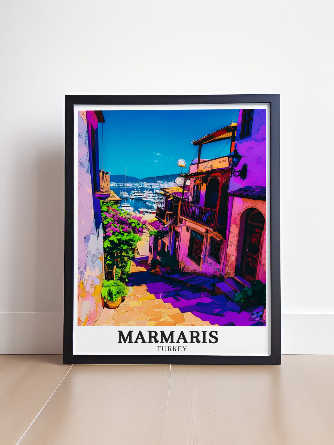 Turkey Poster and Marmaris Gift featuring Marmaris Marina Downtown Marmaris Perfect for birthdays anniversaries or special occasions these stunning prints capture the lively spirit of Turkeys coastal towns making them a meaningful and memorable gift