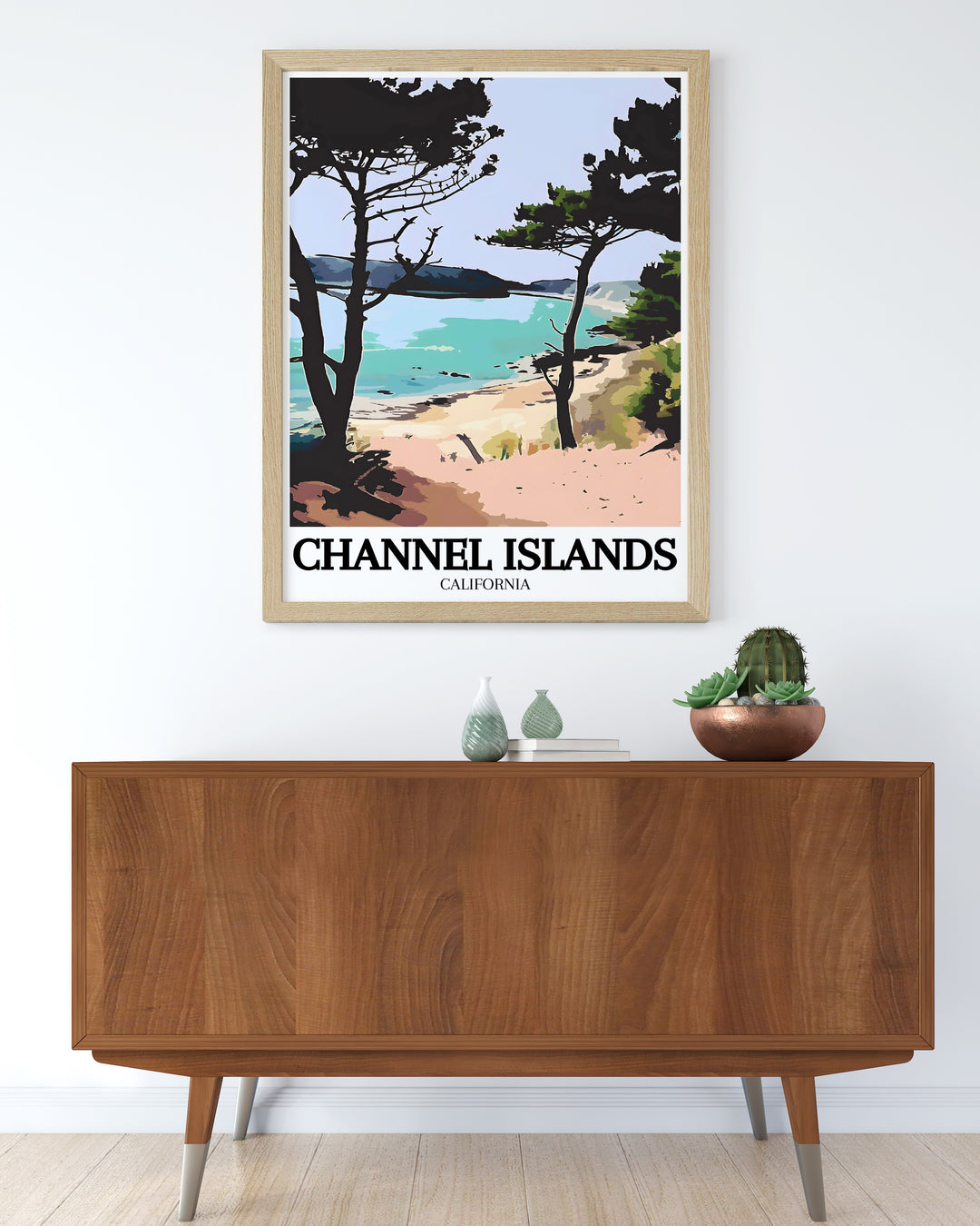 Santa Cruz Island, Painted Cave sea cave print showcasing the picturesque landscapes and iconic landmarks of Channel Islands National Park a great addition to any collection of USA travel prints