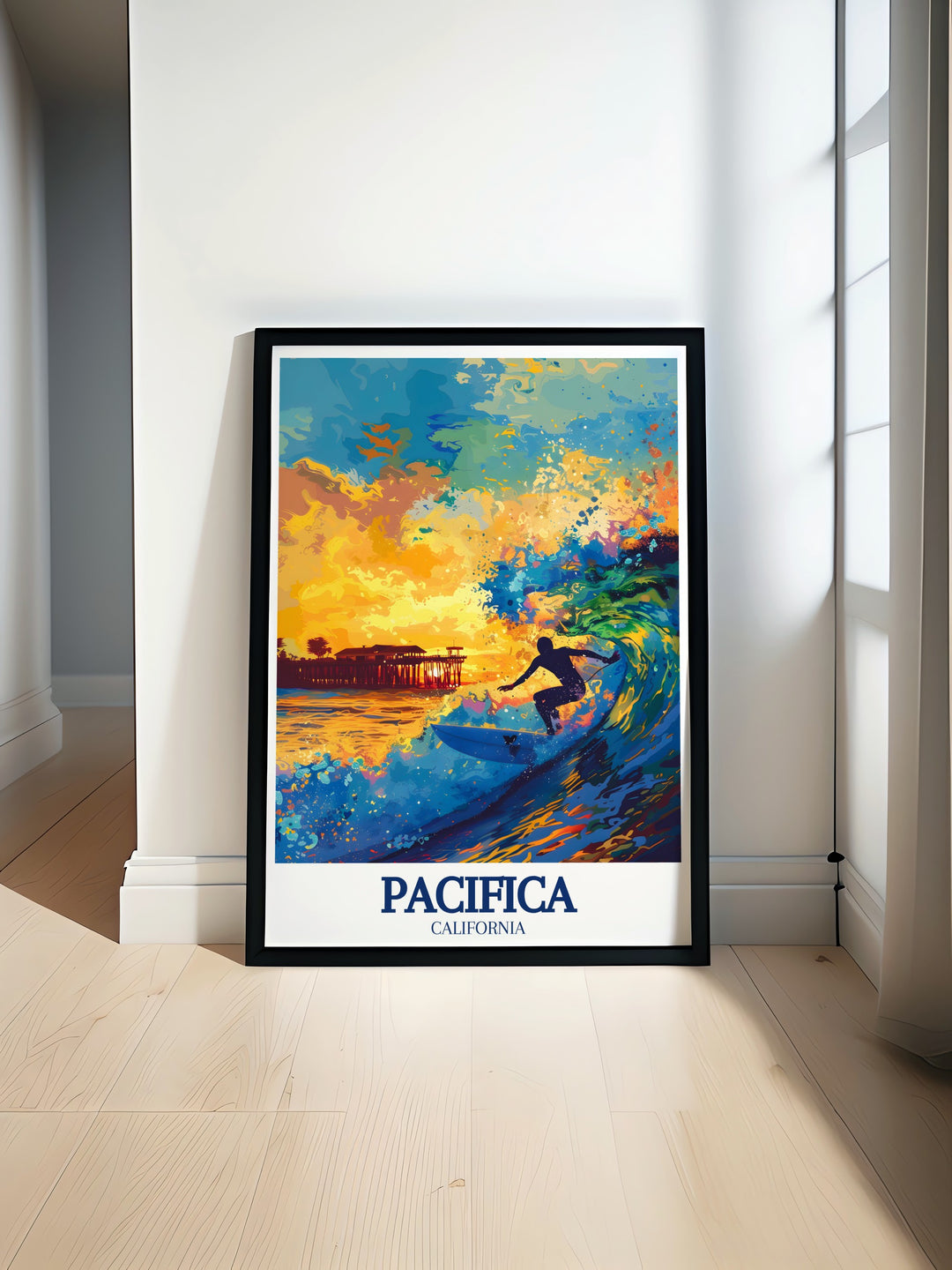 Discover the beauty of Pacifica Pier and Pacific Ocean with stunning prints that bring California art into your home perfect for living room decor