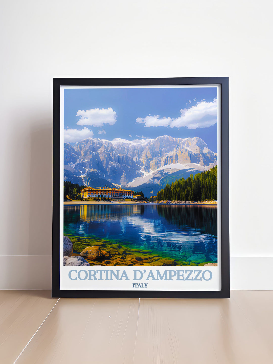 Explore the majestic beauty of Cortina dAmpezzo and Lake Misurina with our detailed art prints. Each piece captures the serene landscapes, pristine waters, and dramatic alpine views, making them perfect for adding a touch of Italys natural elegance to your home decor.