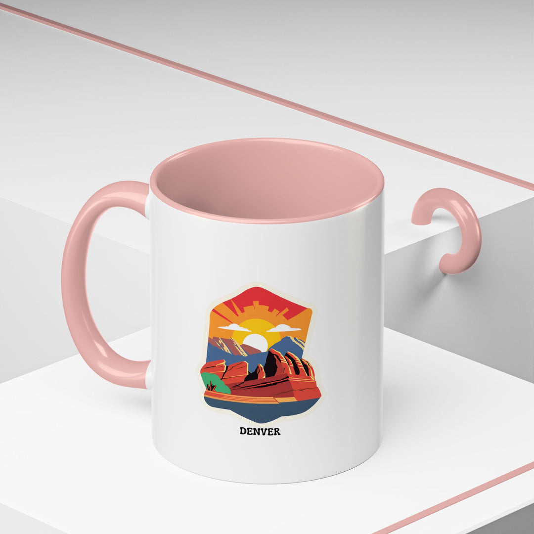 This Denver mug combines artistic design with everyday practicality, featuring bold city artwork. Durable ceramic construction ensures dishwasher-safe use, making it a great gift or keepsake for coffee enthusiasts and travelers who love Denver.