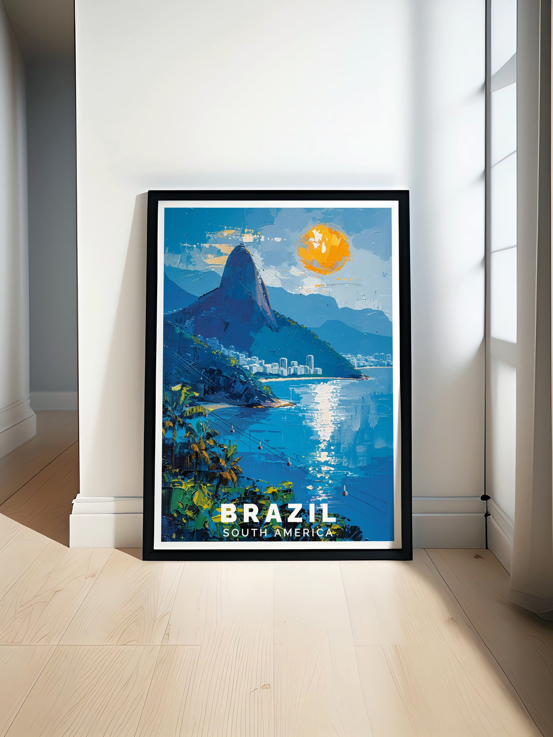 Sugarloaf Mountain stunning prints capturing the beauty and elegance of Brazil perfect for transforming your living space with vibrant colors and detailed imagery