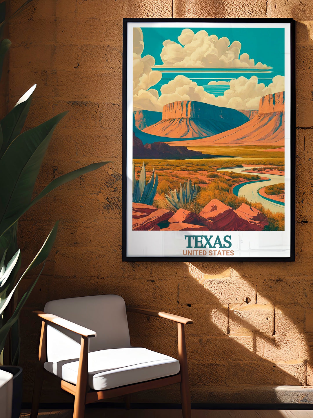 Guadalupe Peak Texas and El Capitan Texas in a beautifully crafted National Park Print. A perfect addition to your home. Inspired by the picturesque views of Big Bend National Park.