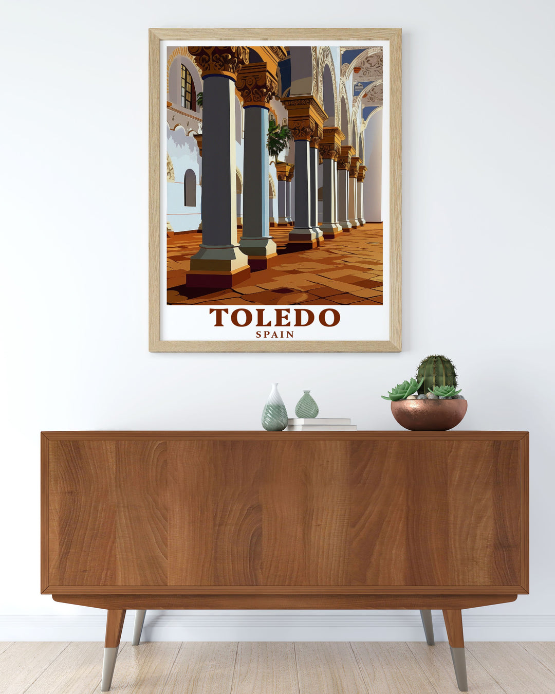 Elegant Spain Wall Decor featuring the picturesque Puente de San Martín bringing the beauty and history of Spain into your living space suitable for any decor style