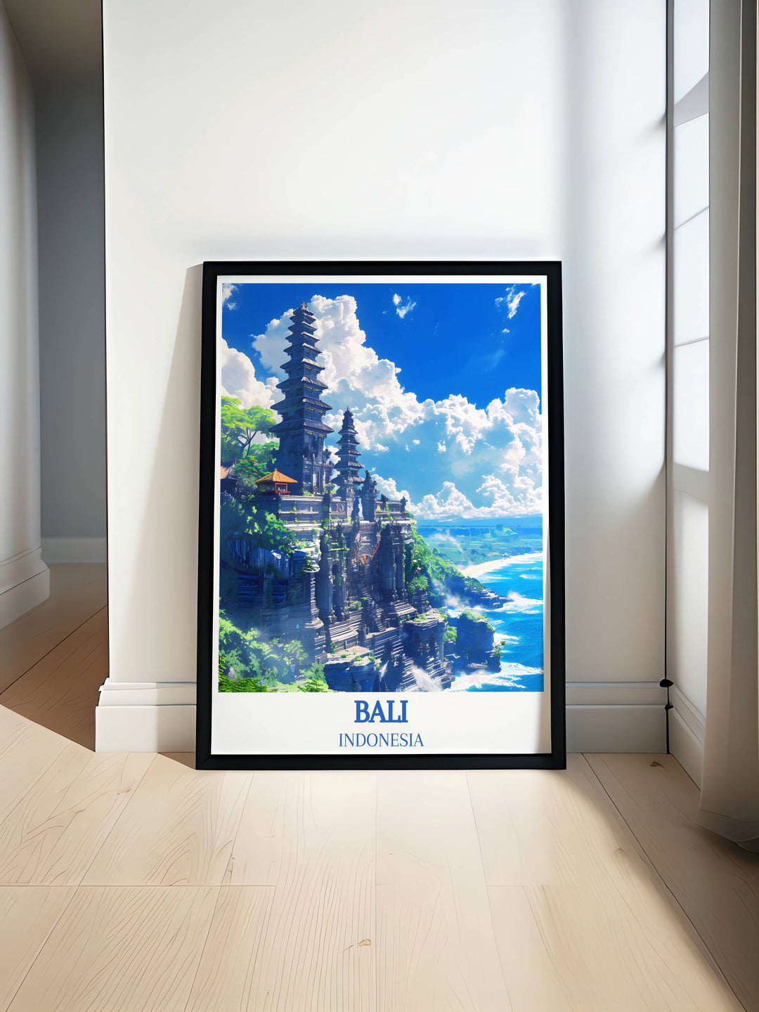Bali gift featuring Tanah Lot Temple, suitable for birthdays, anniversaries, or as a special gift for art lovers.