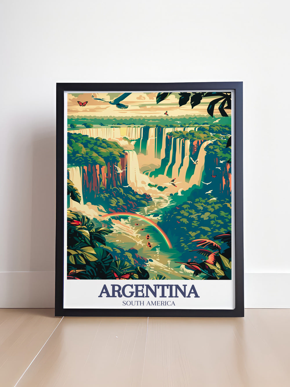 Beautiful Iguazu Falls, Iguazu River prints highlighting the cascading waterfalls and vibrant surroundings. These Argentina prints are perfect for nature lovers and those who want to bring a piece of the outdoors into their living space.