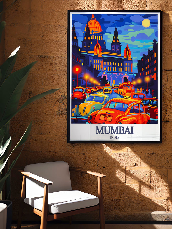 Experience the cultural and architectural beauty of India with this Chhatrapati Shivaji Maharaj Canvas Art. The print captures the grandeur of Victoria Terminus, making it an ideal piece for those who love travel inspired art and historical landmarks.