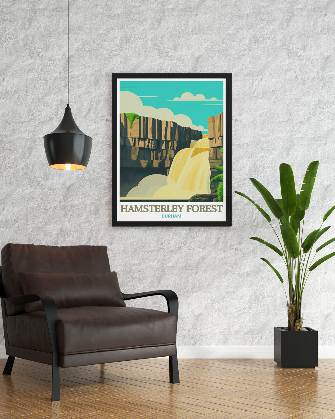 High Force Waterfall stunning living room decor print highlighting the awe inspiring beauty of one of Englands most famous waterfalls makes the perfect addition to a home filled with nature inspired decor