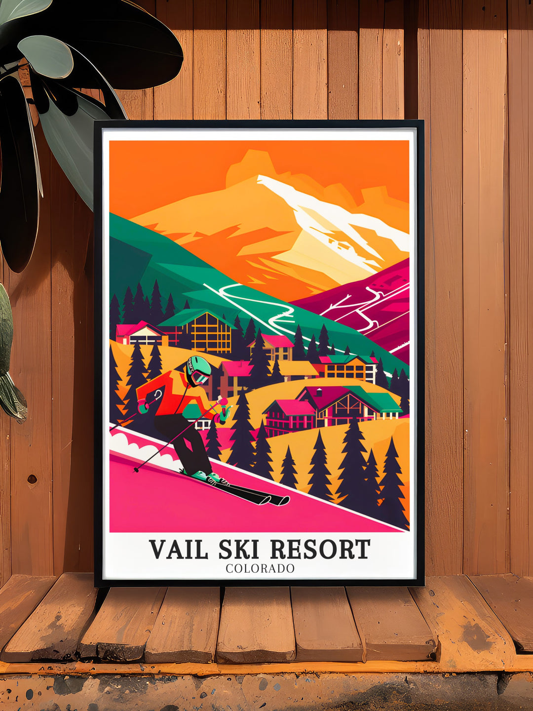 Celebrate the adrenaline rush of skiing Vail Ski Resorts Birds of Prey course with this stunning canvas art. Featuring the thrilling terrain of Golden Peak, this artwork is a must have for skiers and snowboarders. Perfect for your home or office.