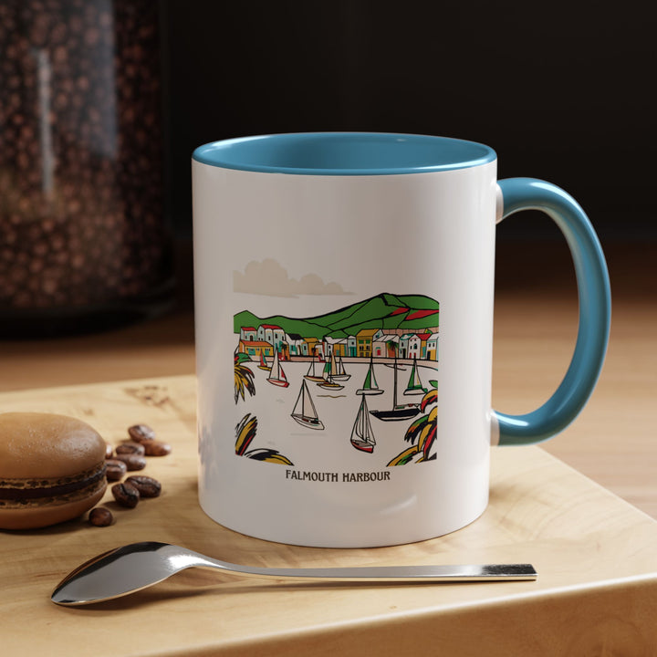 Celebrate the beauty of Falmouth Harbour with this mug, perfect for enjoying your favorite drinks. The design highlights the coastal charm of Cornwall’s historic harbour, and it is microwave and dishwasher safe for everyday use.