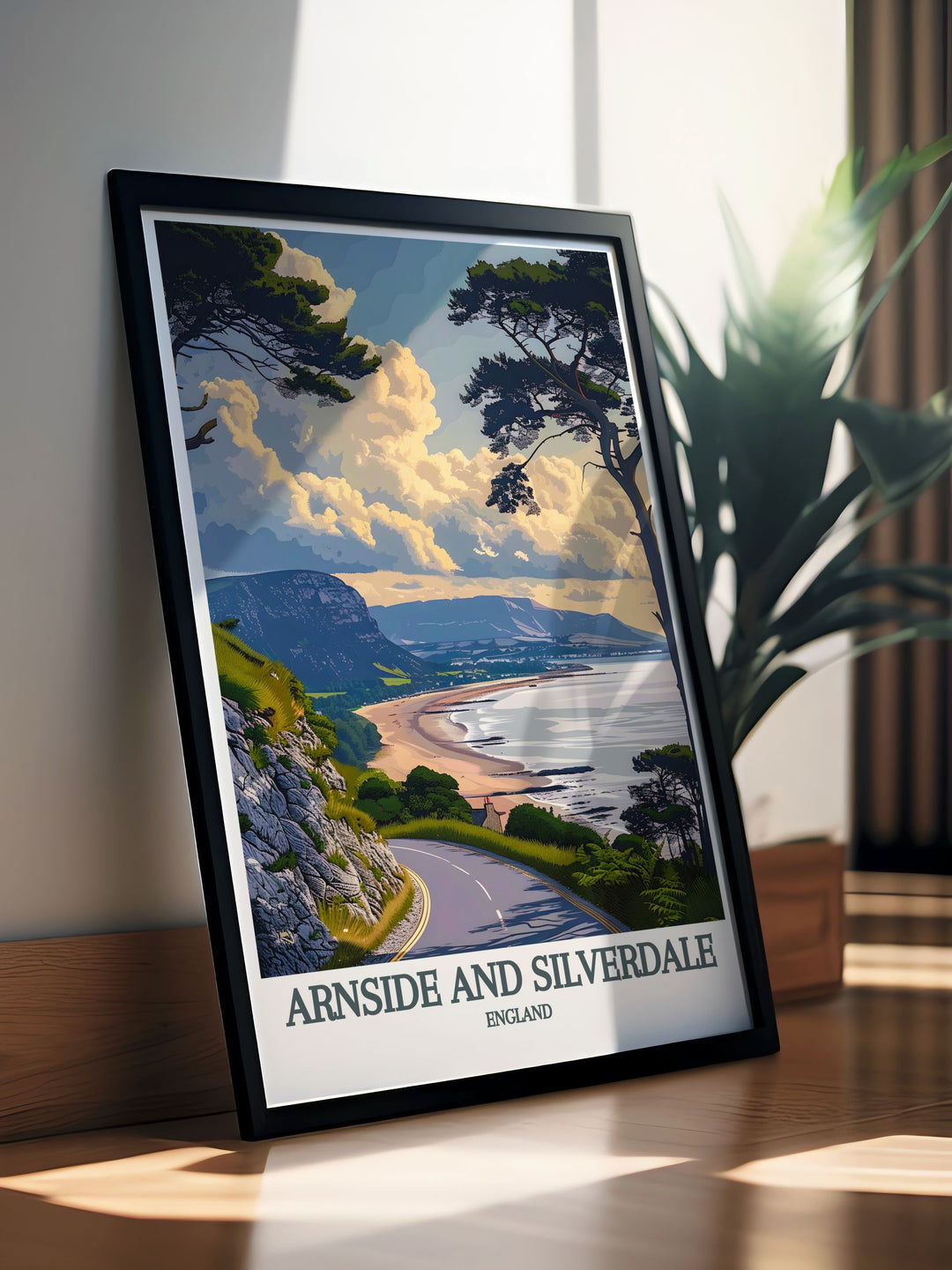 Elegant home decor with AONB artwork featuring Morecambe Bay Silverdale and Arnside perfect for bringing the beauty of the outdoors into your living space