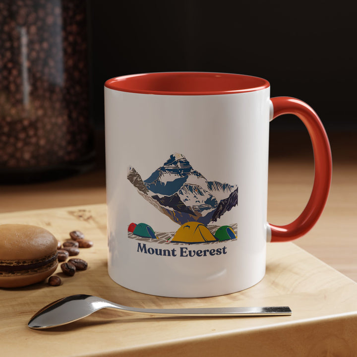 Celebrate the magnificence of Mount Everest with this stylish mug. Its detailed artwork inspired by the Himalayas makes it a standout addition to any collection. Dishwasher-safe and durable, it is perfect for gifting or personal use.