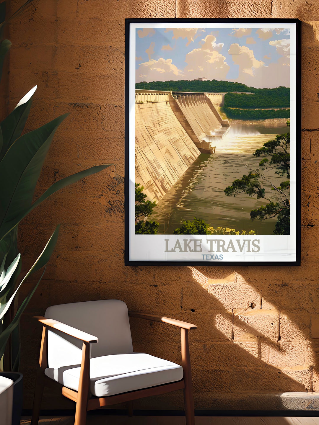 Discover the peaceful ambiance of Lake Travis through this wall art. The serene waters and beautiful Texas landscape make this print an excellent addition to your living space. Ideal for those who love nature and travel inspired décor.