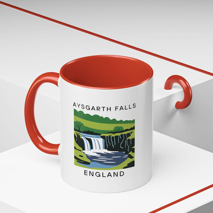 A beautiful mug featuring Aysgarth Falls in its natural splendor. Dishwasher and microwave safe, it’s a durable and thoughtful gift for nature lovers and those who appreciate British landscapes.