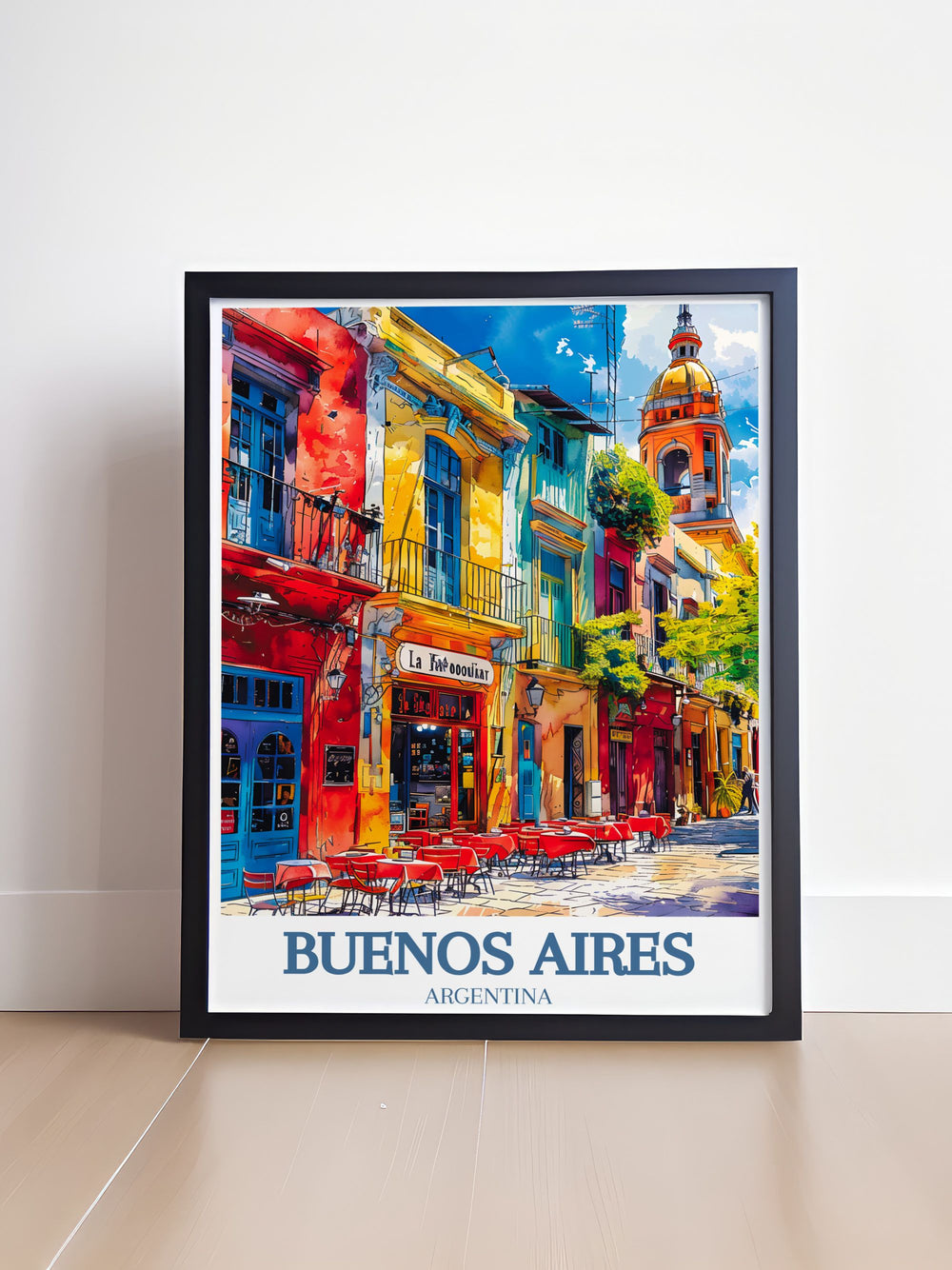 Featuring lush vistas of Buenos Aires and the iconic Caminito street, this poster is perfect for those who wish to bring a piece of Argentinas natural beauty and architectural grandeur into their home.