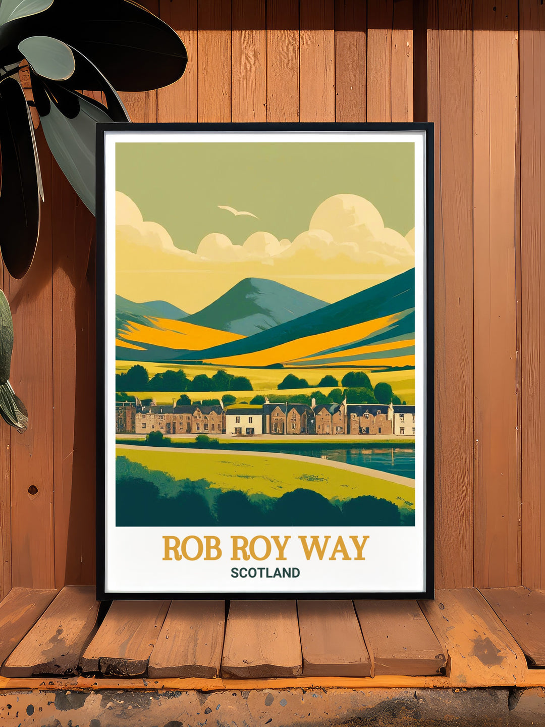 This canvas art brings to life the natural wonders of the Rob Roy Way, including the peaceful shores of Loch Tay and the charming village of Drymen. Ideal for lovers of the Scottish Highlands, its a perfect gift or addition to your own collection.