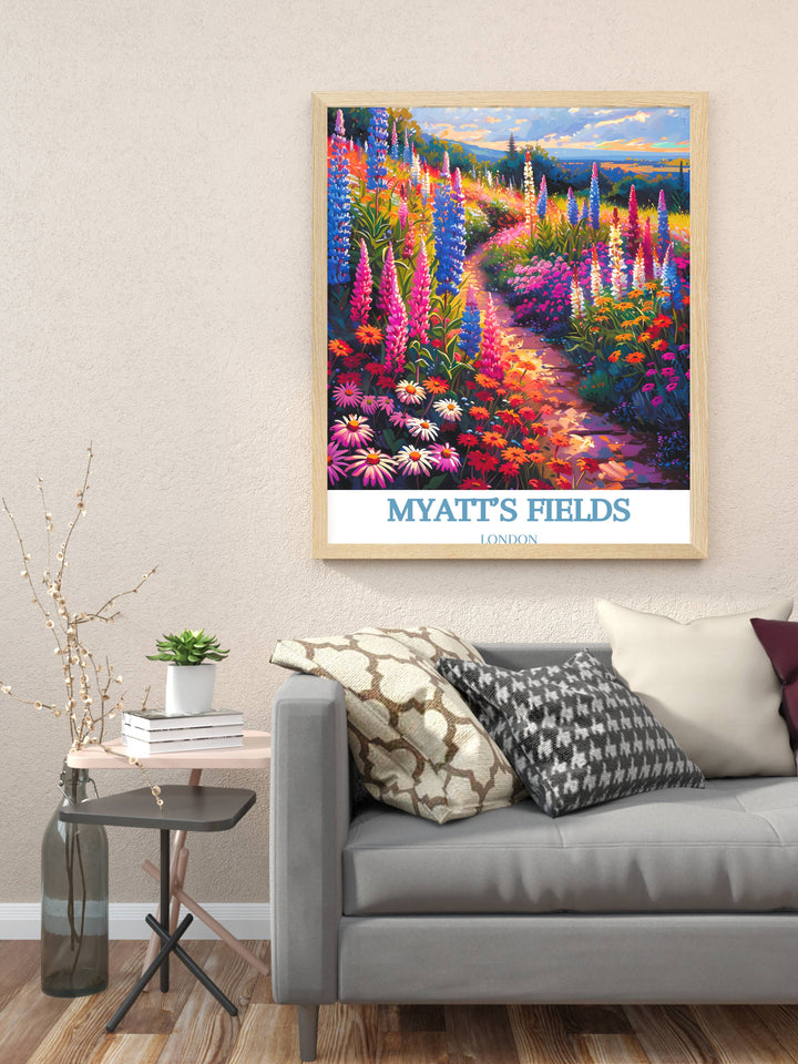 The Ornamental Gardens Stunning Living Room Décor featuring beautiful garden artwork perfect for elevating your home with a touch of modern sophistication