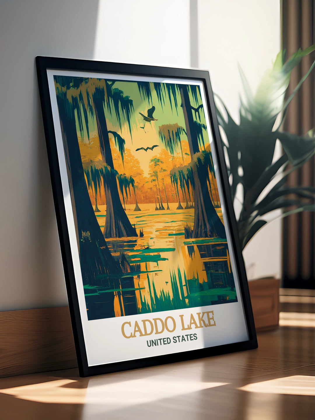 Caddo Lake Art and Caddo Lake State Park Modern Prints offering a beautiful representation of Texas natural landscapes ideal for Texas Wall Art enthusiasts and perfect for home decor that celebrates the serene and timeless beauty of Texas wilderness