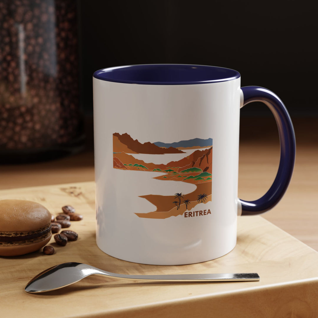 Celebrate Eritrea’s unique spirit with this elegant mug featuring detailed designs inspired by the country. Dishwasher-safe and made from ceramic, it is ideal for daily use or as a meaningful gift for fans of Eritrea’s rich heritage.