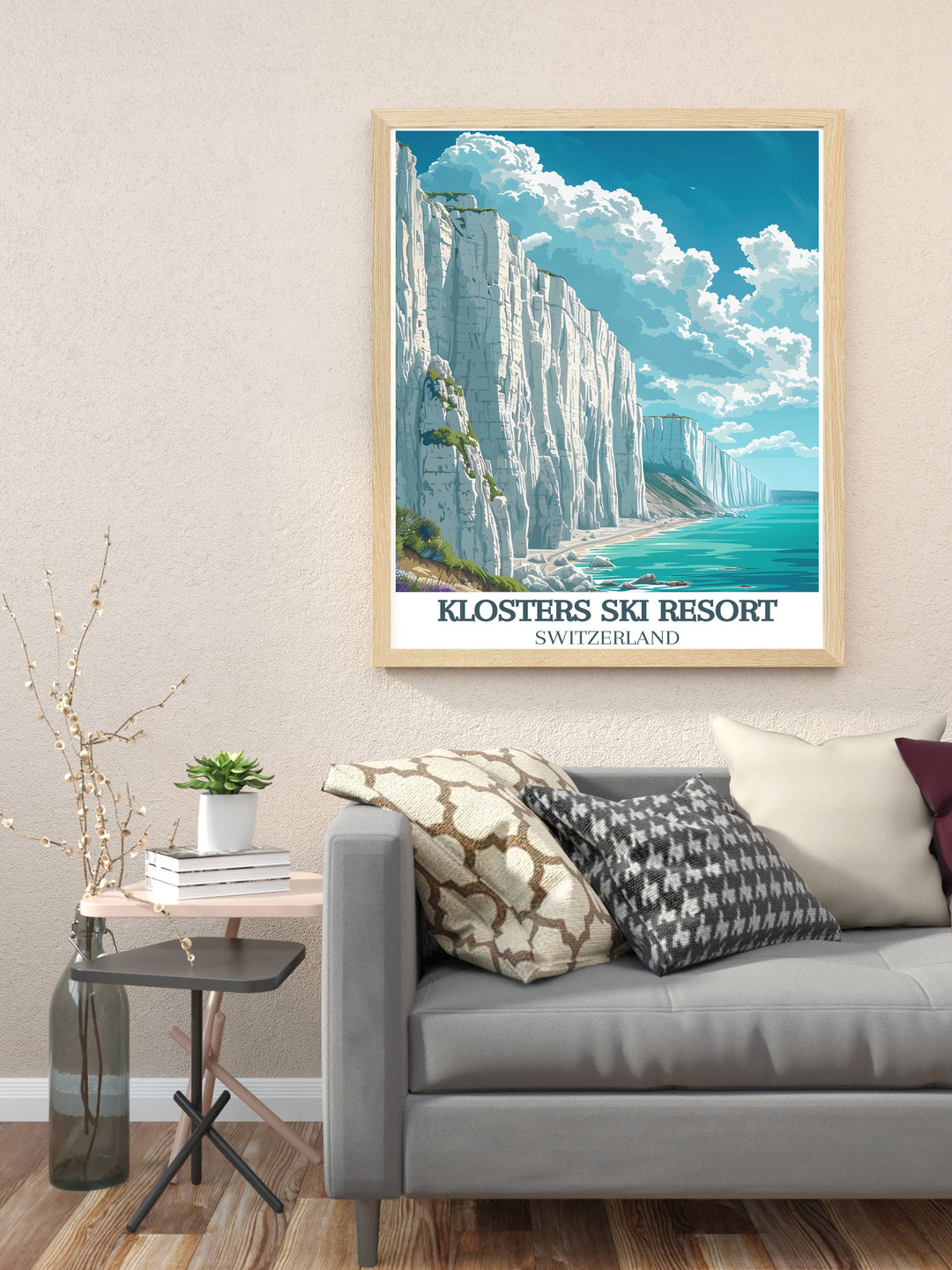 Transform your living space with our White Cliffs of Dover wall art. This White Cliffs of Dover travel poster features stunning artwork that highlights the cliffs serene beauty and elegance. Perfect for adding a touch of sophistication to any room