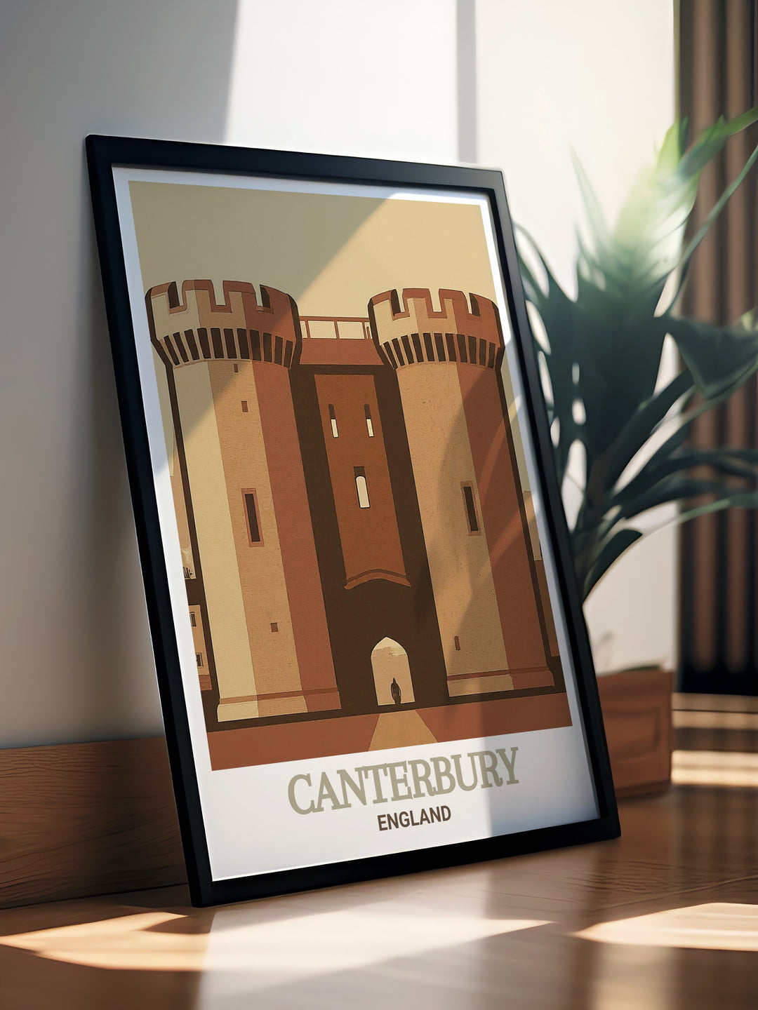 Relive the rich history of Canterbury with this canvas art of Westgate Towers, a powerful symbol of the citys medieval past. This artwork is perfect for those who admire the resilience and beauty of ancient architecture.