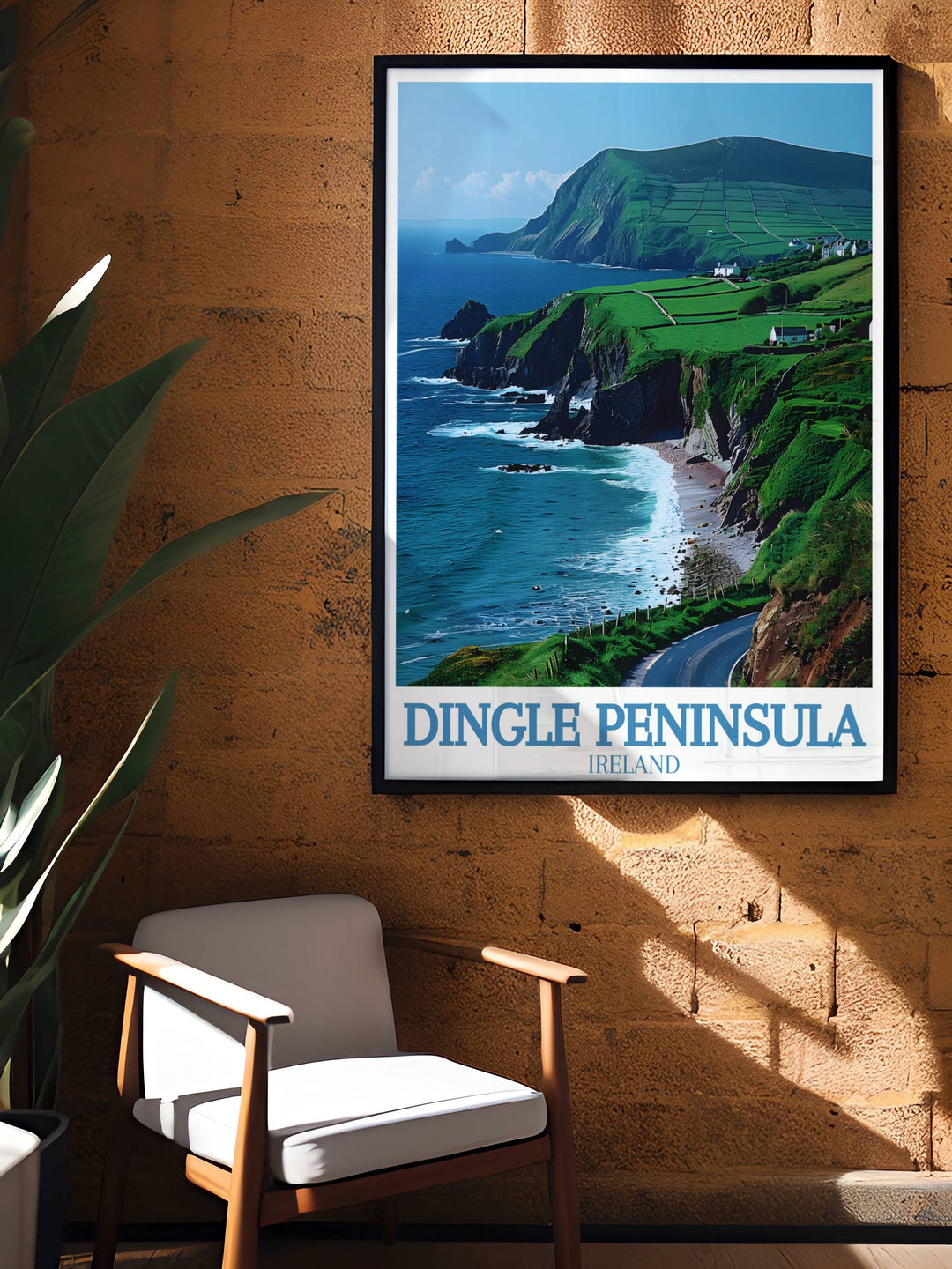 Charming Dingle Travel Art featuring Slea Head as a focal point for unique and captivating wall decor