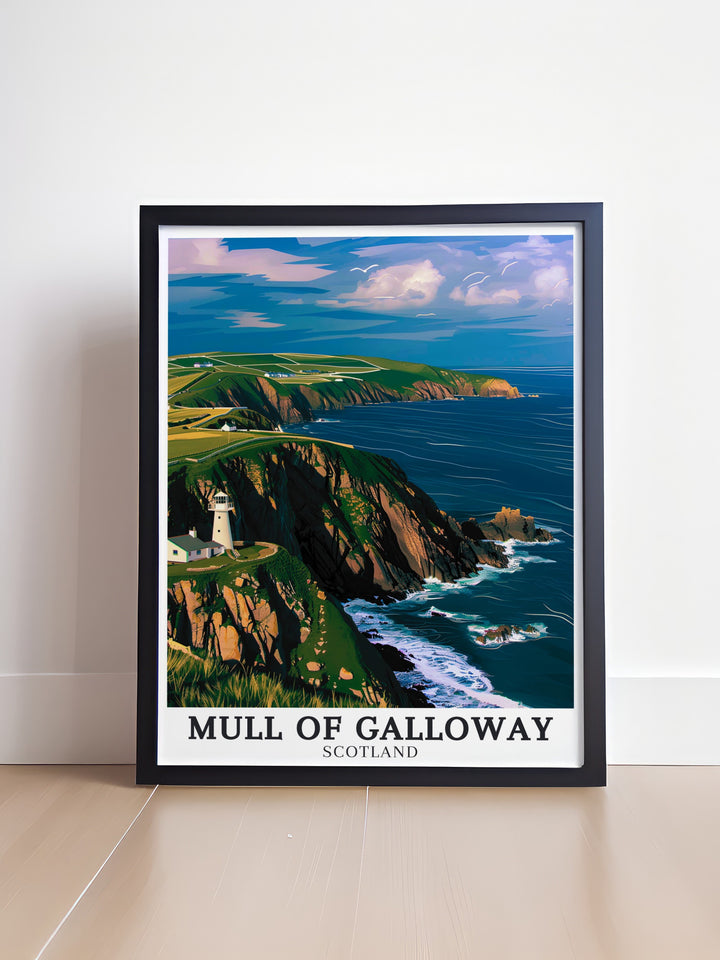 Galloway Peninsula Framed Art showcases the majestic beauty of Scotlands southwestern coast, with its blend of natural landscapes and historic sites. This artwork is a striking tribute to the rugged charm of the Galloway Peninsula.