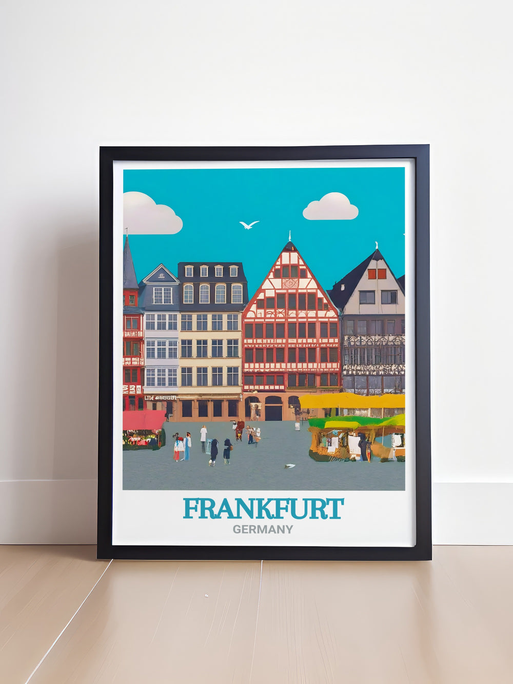 Captivating Romerberg Modern Prints offering a sophisticated touch of Germany Travel Art ideal for enhancing any space with cultural charm