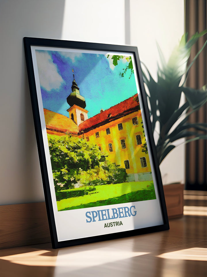 Custom artwork of Seckau Abbey, Spielberg, Austria, offering a unique perspective on this historic landmark. This print is an excellent choice for anyone looking to bring the beauty and tranquility of Seckau Abbey into their home.