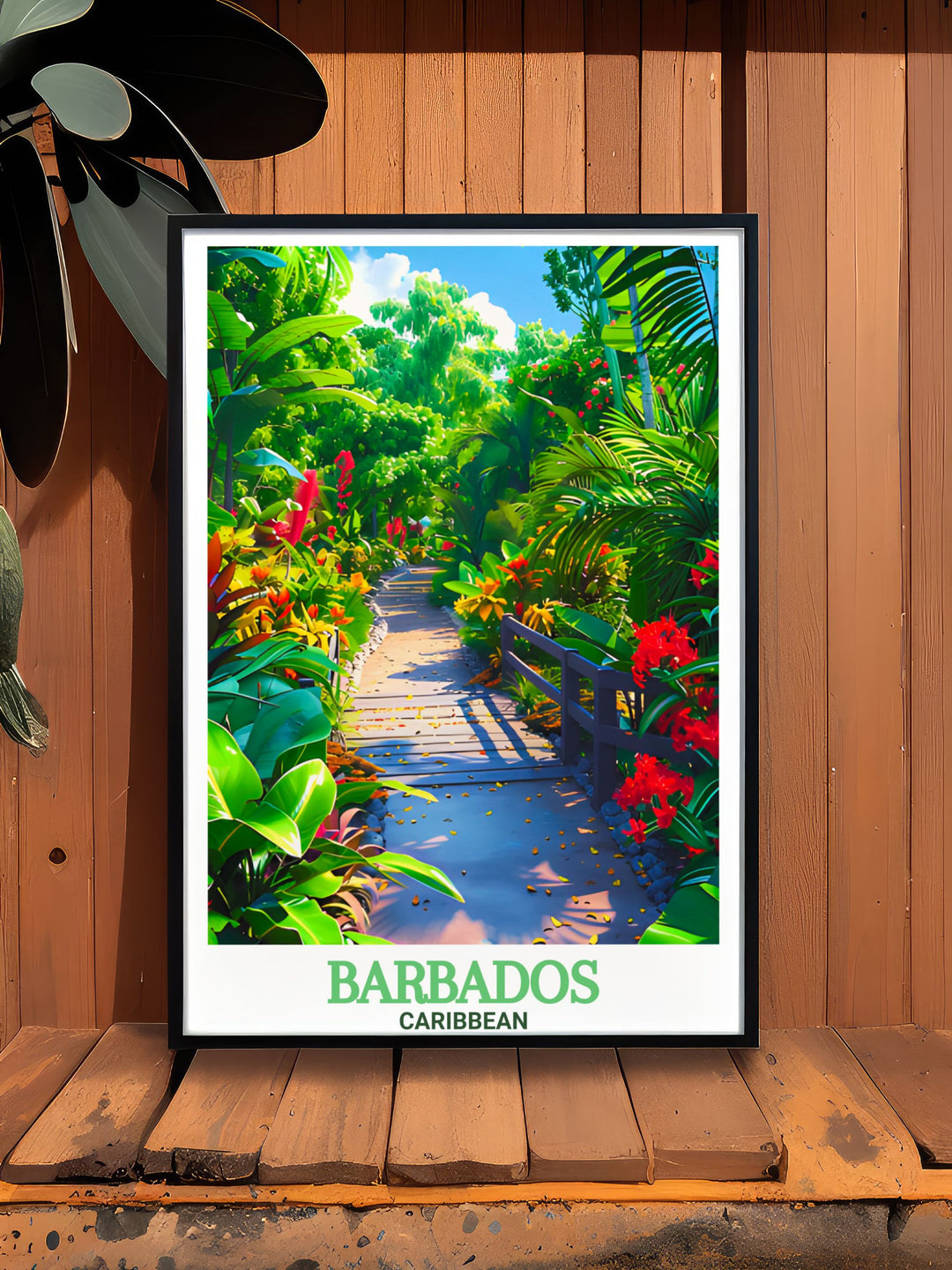 Andromeda Botanic Gardens Stunning Prints offer a captivating view of the vibrant plant life found in Barbados. These prints highlight the lush tropical gardens with detailed and colorful illustrations. Perfect for enhancing your home decor with a touch of Caribbean elegance and natural beauty.