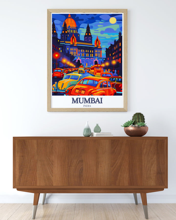 This Victoria Terminus Vintage Poster highlights the rich history of Mumbais Chhatrapati Shivaji Maharaj Terminus. With its intricate design and cultural significance, this poster is perfect for adding a touch of Indian heritage to your décor.