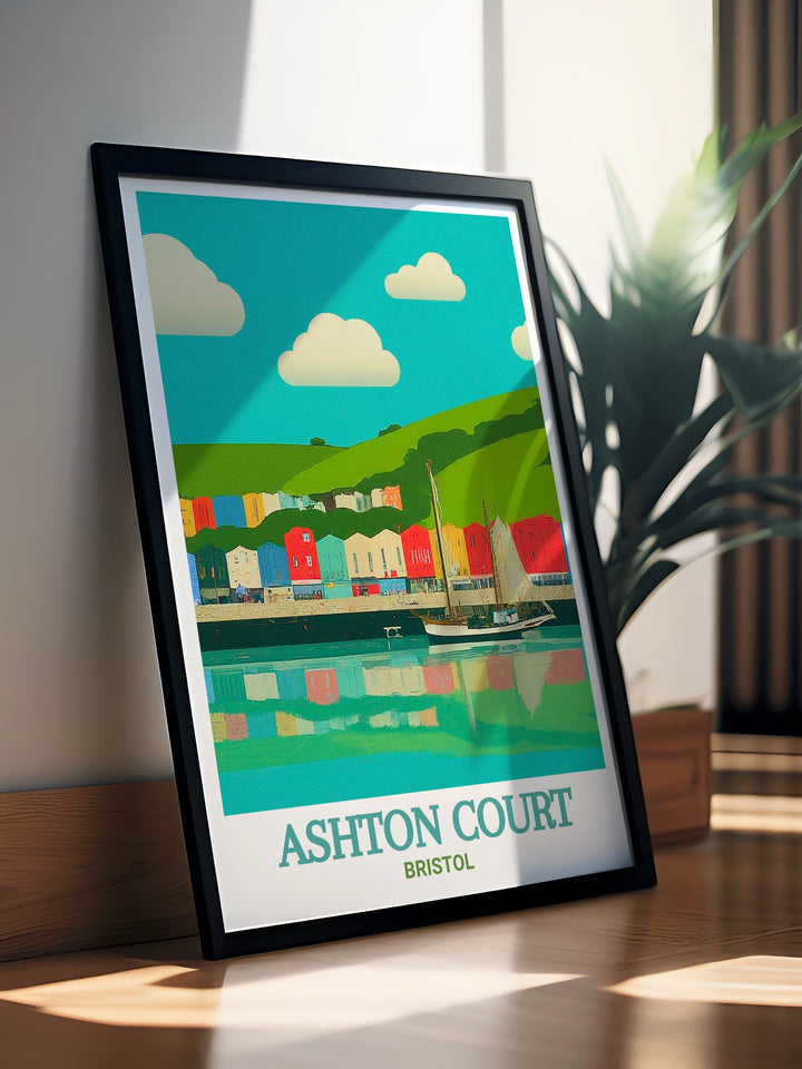 Bristol Harbour Modern Prints paired with Ashton Court Mountain Bike Art bring a dynamic combination of adventure and serenity to your living space. Ideal for those who appreciate both the thrill of mountain biking and the beauty of historic harbours.