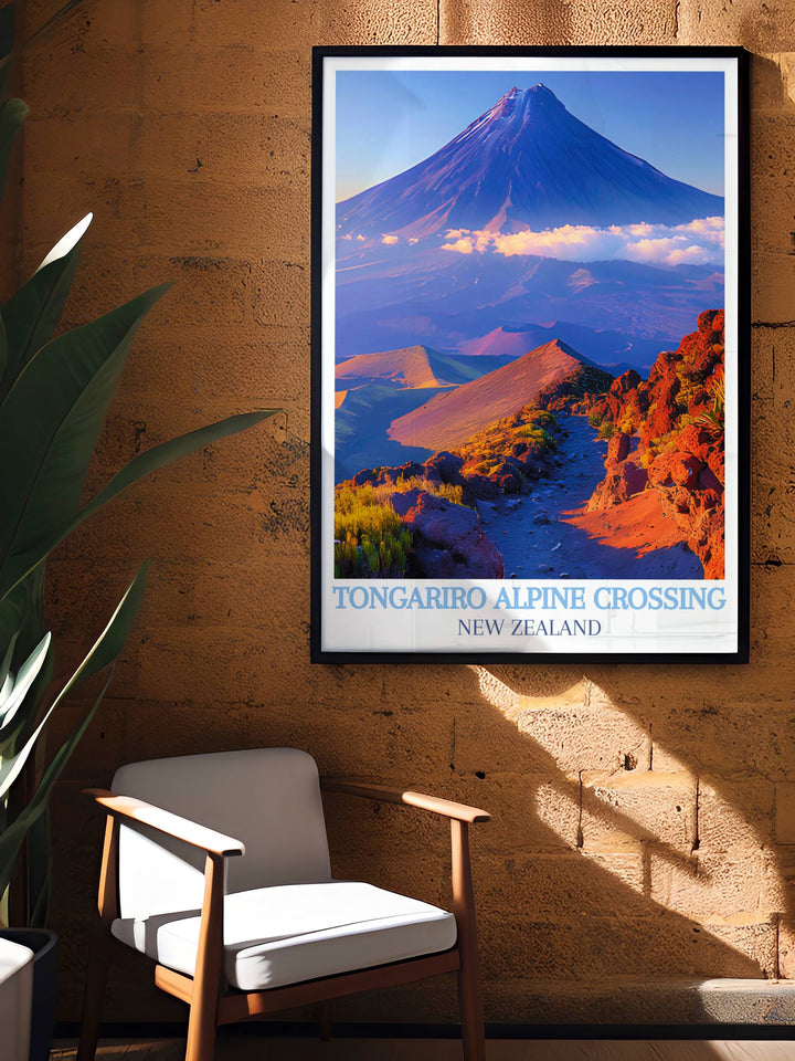 Mount Ngauruhoe wall art presenting the grandeur of New Zealands famous volcano, with detailed and vivid prints that transform your space with the beauty of nature.