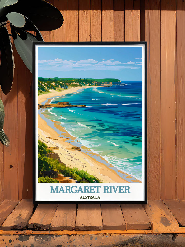 Bring the beauty of Margaret River into your home with our Australia River Art Prints featuring the stunning Prevelly Beach ideal for enhancing any wall space