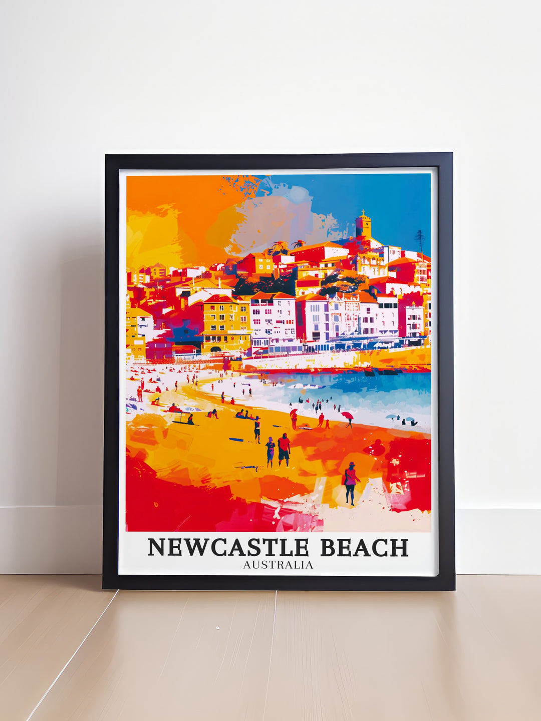 Bondi Beach Print brings the dynamic energy of this iconic Australian beach into your home. Known for its excellent surfing conditions, Bondi Beach is depicted in vibrant detail, making this print a must have for anyone who loves the ocean. The artwork captures the essence of the beach, offering a window into Australias coastal beauty.