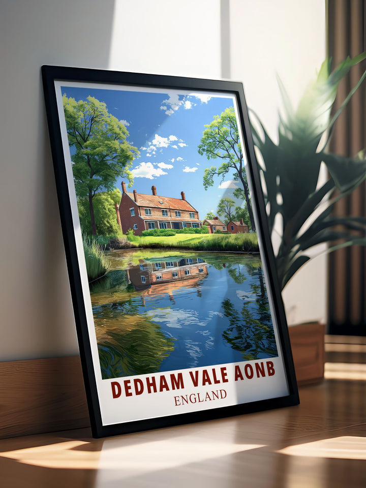 Canvas art depicting the tranquil landscapes of Dedham Vale, capturing the essence of Constable Country and its rich artistic heritage.