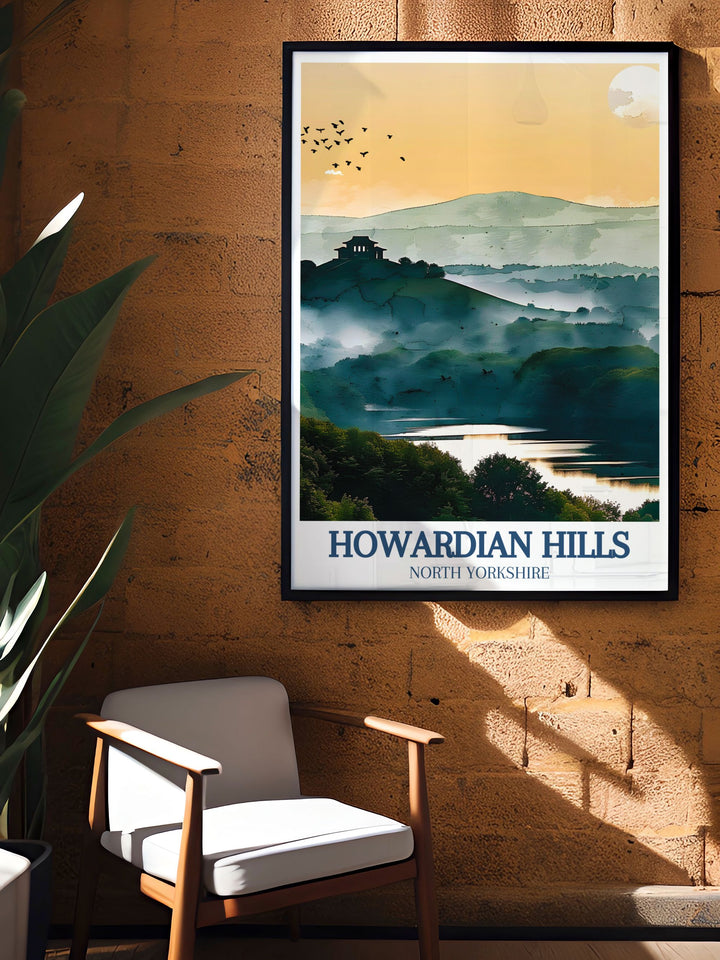 Canvas art of New River Bridge in the Howardian Hills, illustrating its timeless design and picturesque setting. This artwork brings the charm of Yorkshires countryside into your living space, ideal for nature enthusiasts and art lovers alike.