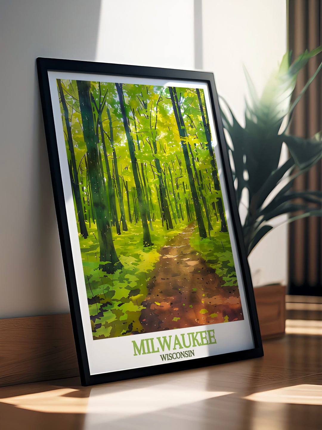 Elegant Kettle Moraine State Forest framed print showcasing detailed natural scenery and rich color palette to complement any home decor theme