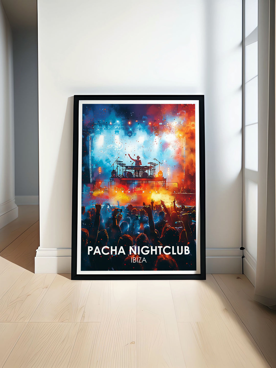 Ibiza nightclubs artwork featuring Pacha Ibiza in vibrant modern prints perfect for any dance music enthusiast and a stylish addition to your living room or bedroom