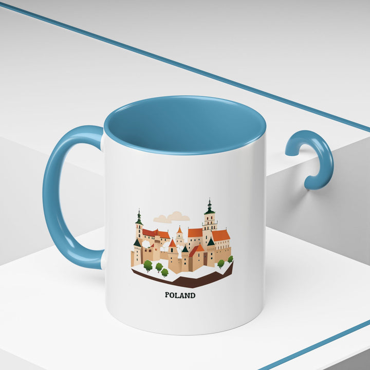 A stunning Poland Mug designed with vibrant Polish art and landmarks. It’s microwave-safe and dishwasher-safe for convenience, making it an ideal choice for anyone who appreciates Poland’s culture and beauty.