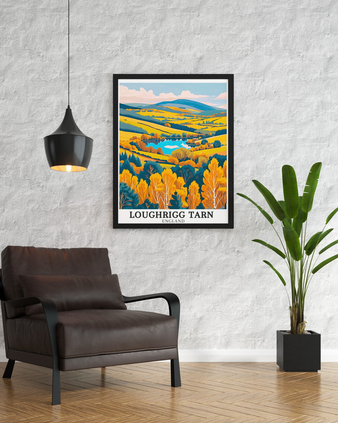 Loughrigg Tarn canvas art displaying the colorful scenery and peaceful pathways of Lake District National Park. Enhance your wall decor with these exquisite travel canvas prints from Europe. Perfect for adding a touch of natural beauty to any room, these art pieces showcase the vibrant landscapes and serene waters of Loughrigg Tarn.