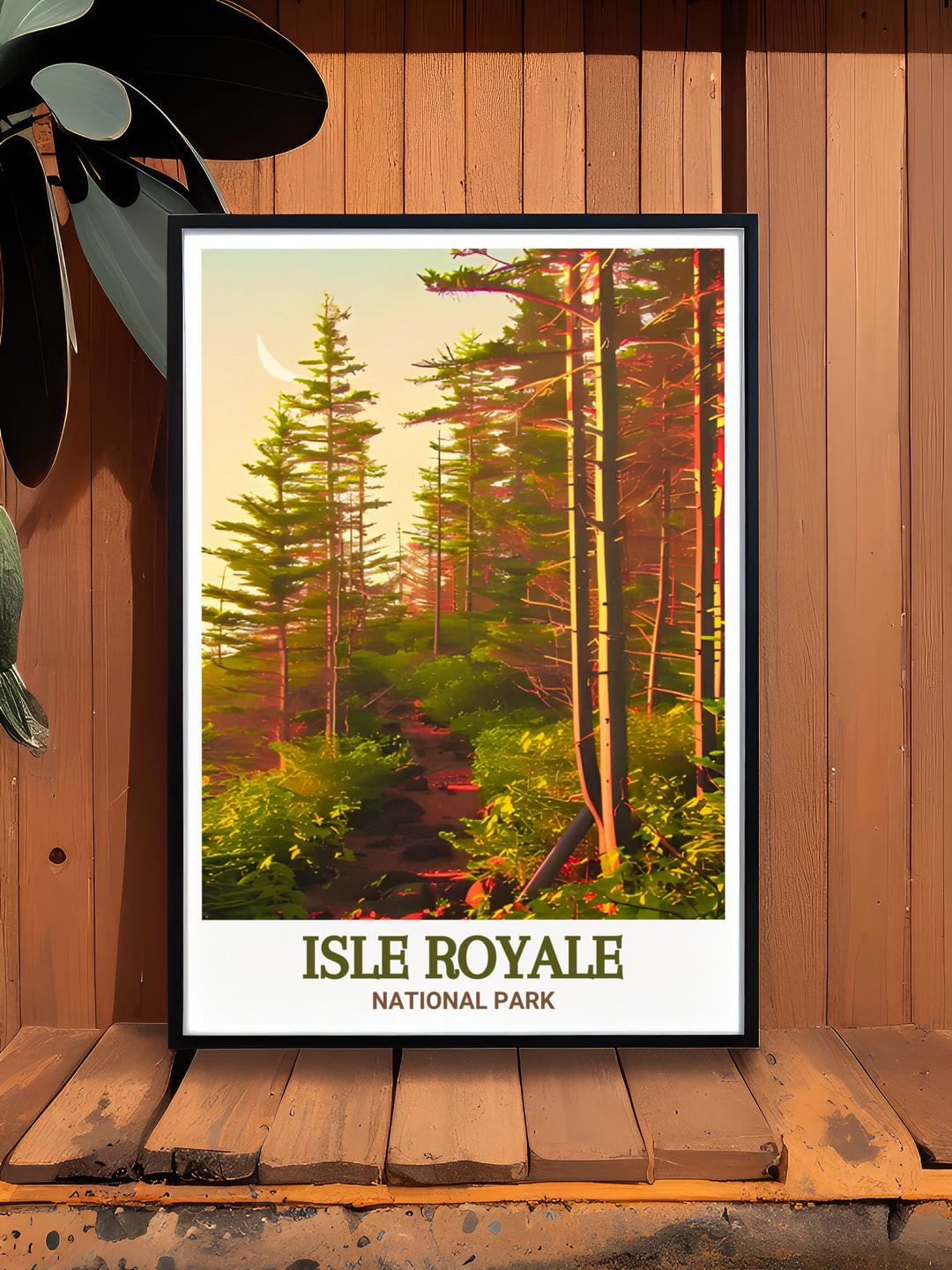 Perfect wall decor featuring Greenstone Ridge Trail artwork from Isle Royale National Park ideal for transforming your home with elegant national park art and decor.