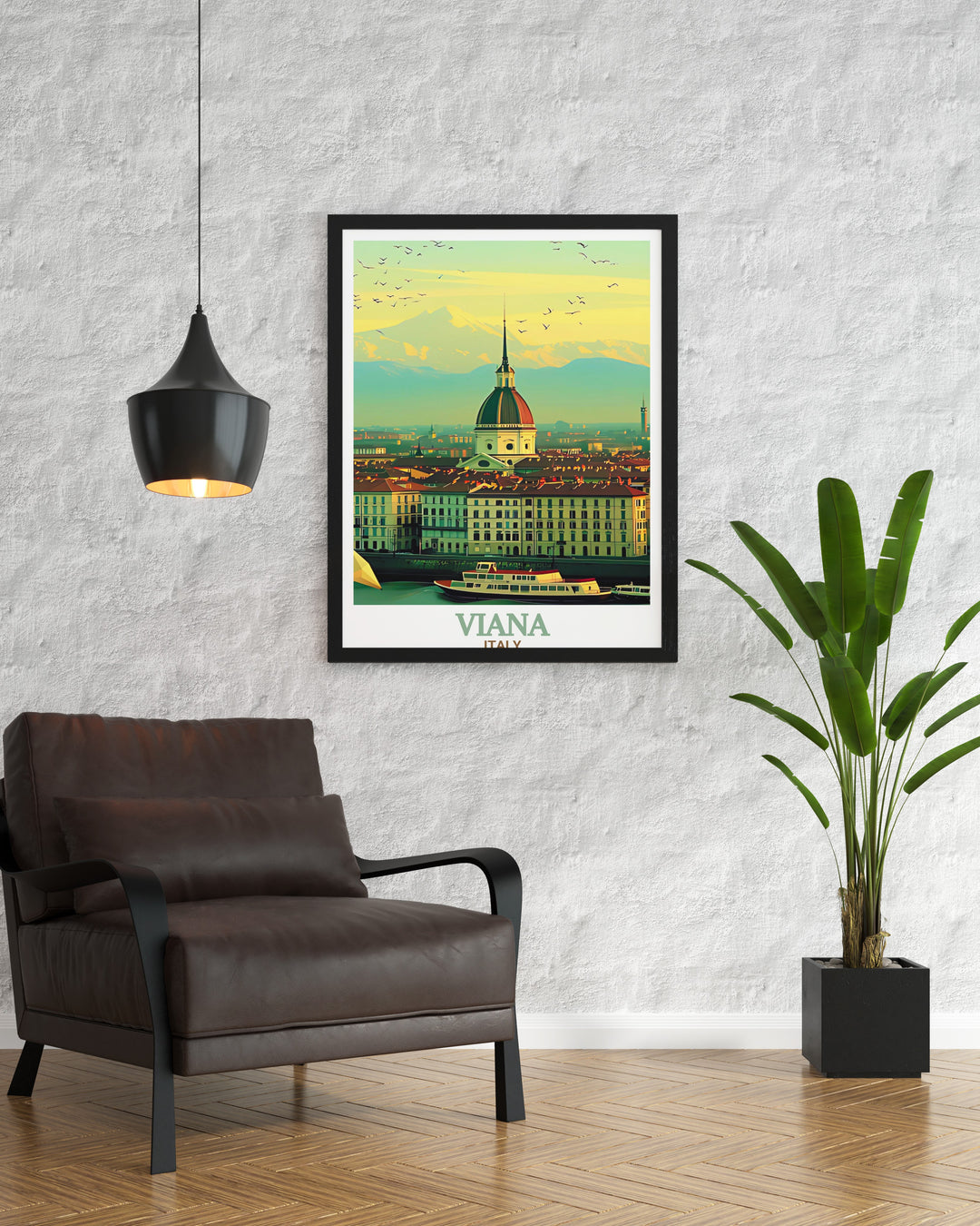 Portugal wall art with Viana Do Castelo scenery alongside Mole Antonelliana prints adds a timeless European touch to any room offering travel inspired decor for homes that reflect both Portuguese beauty and Italian heritage in one stunning artwork.