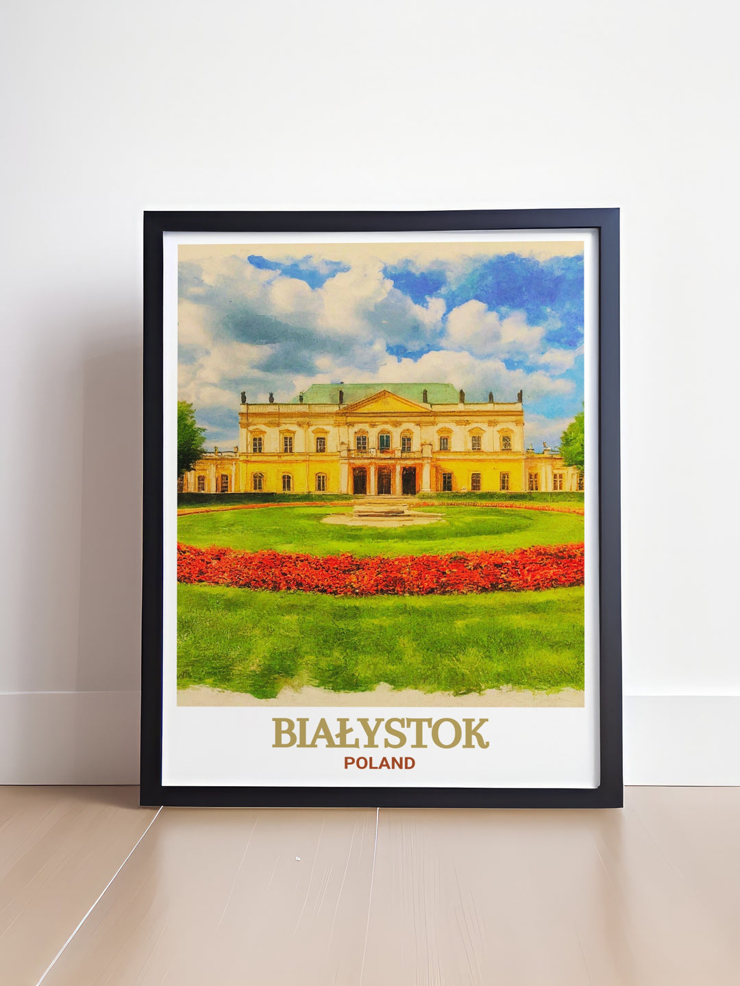 Branicki Palace Canvas Print brings to life the elegance and intricate design of Polands famous palace. The vibrant colors and attention to detail make it an eye catching piece of travel art for any home or office.