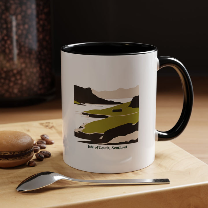 A beautiful Isle of Lewis, Scotland mug that showcases the island’s stunning views. Perfect for any hot beverage, it makes a wonderful gift for those who appreciate Scotland’s natural beauty. Dishwasher and microwave safe for convenience.